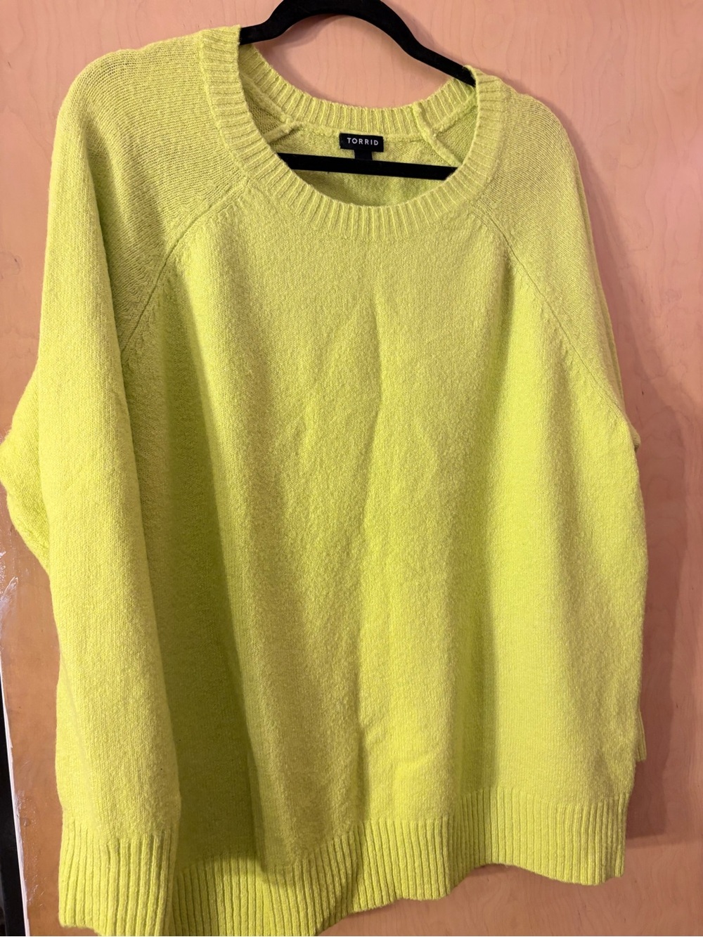 torrid Neon Yellow Scoop Neck Sweater